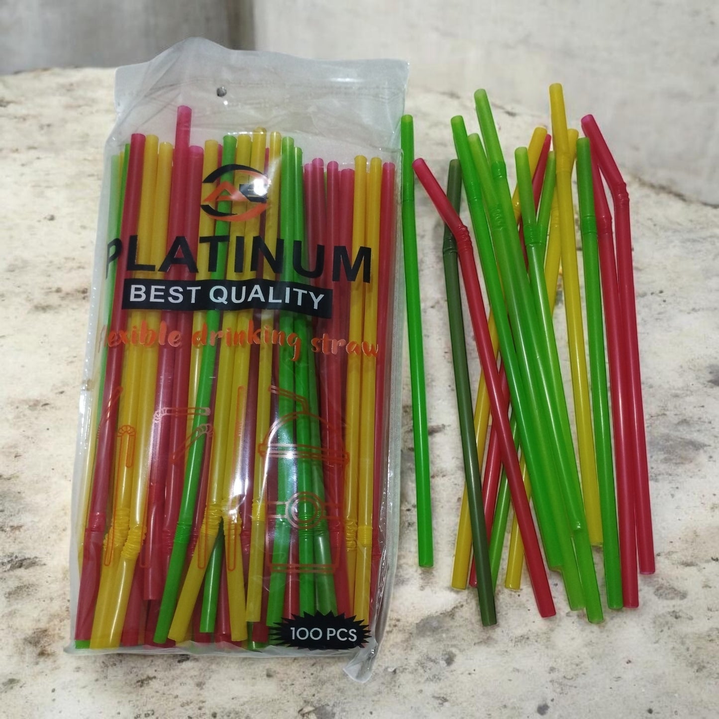 Flexible Colorful Drinking Straw